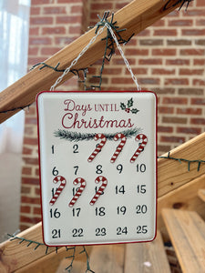 E217036 - 16" Hanging Days Until Christmas Sign (7025103962178)