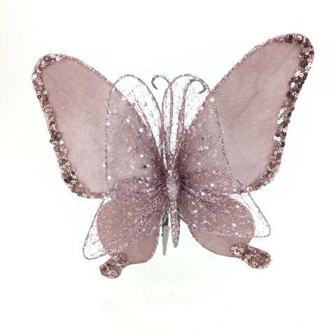 Pink Double Butterfly - MG129 (6963769507906)
