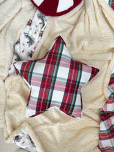 Load image into Gallery viewer, Tartan Star Cushion - PRE ORDER (6921483419714)