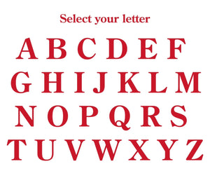 BEIGE Alphabet Stockings (white letter) PRE ORDER (6773696331842)