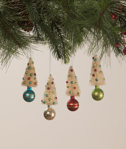 LC1572 - Retro Bottle Brush and Baubles Ornaments Set of 4 (6743980474434)