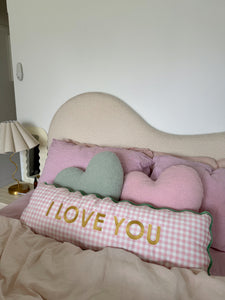 Pink Heart Cushion (7039546130498)