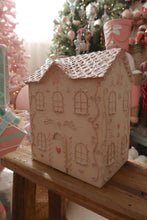 Load image into Gallery viewer, Tall Style 1 Ivory Gingerbread House - PRE ORDER (7215568683074)