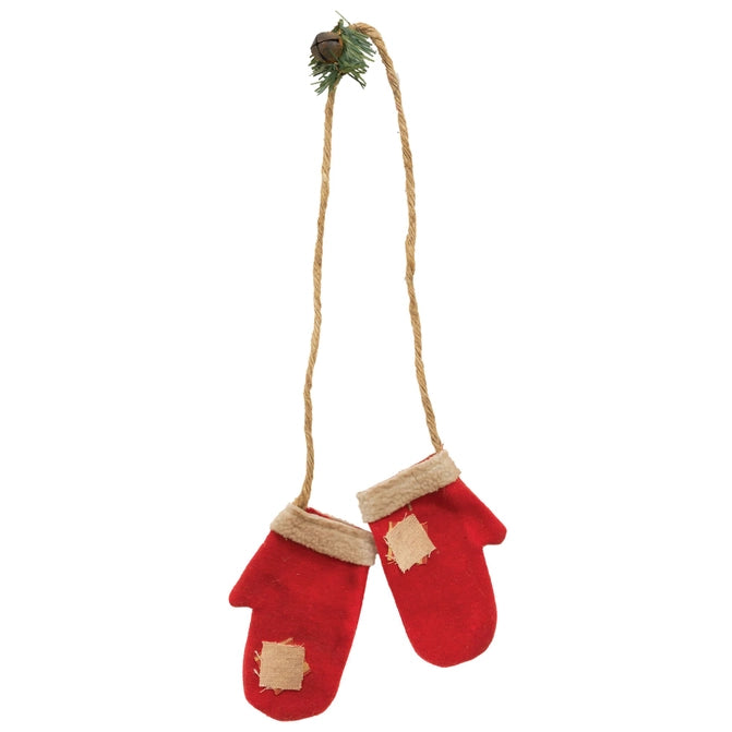Fabric Mittens Hanging Ornament (6955304321090)