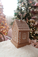 Load image into Gallery viewer, Short Brown Gingerbread House Stocking Holder - PRE ORDER (7215566094402)