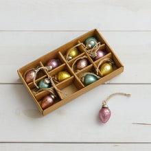 Load image into Gallery viewer, Glass Egg Ornaments Set of 12 (7049626812482)
