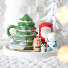 Load image into Gallery viewer, Green Christmas Tree Shaped Mug (7330222899266)