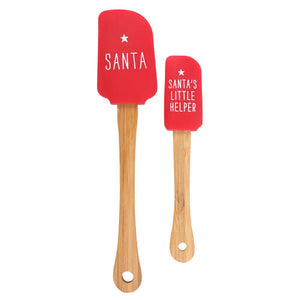 Santa's Helper Silicone Christmas Baking Spatula Set (7330222702658)