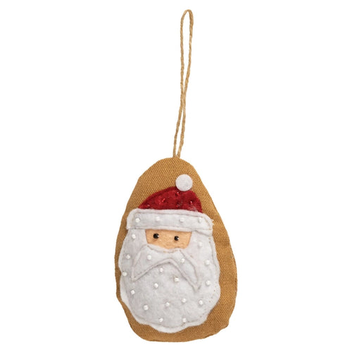 Beaded Santa Ornament (6955298488386)