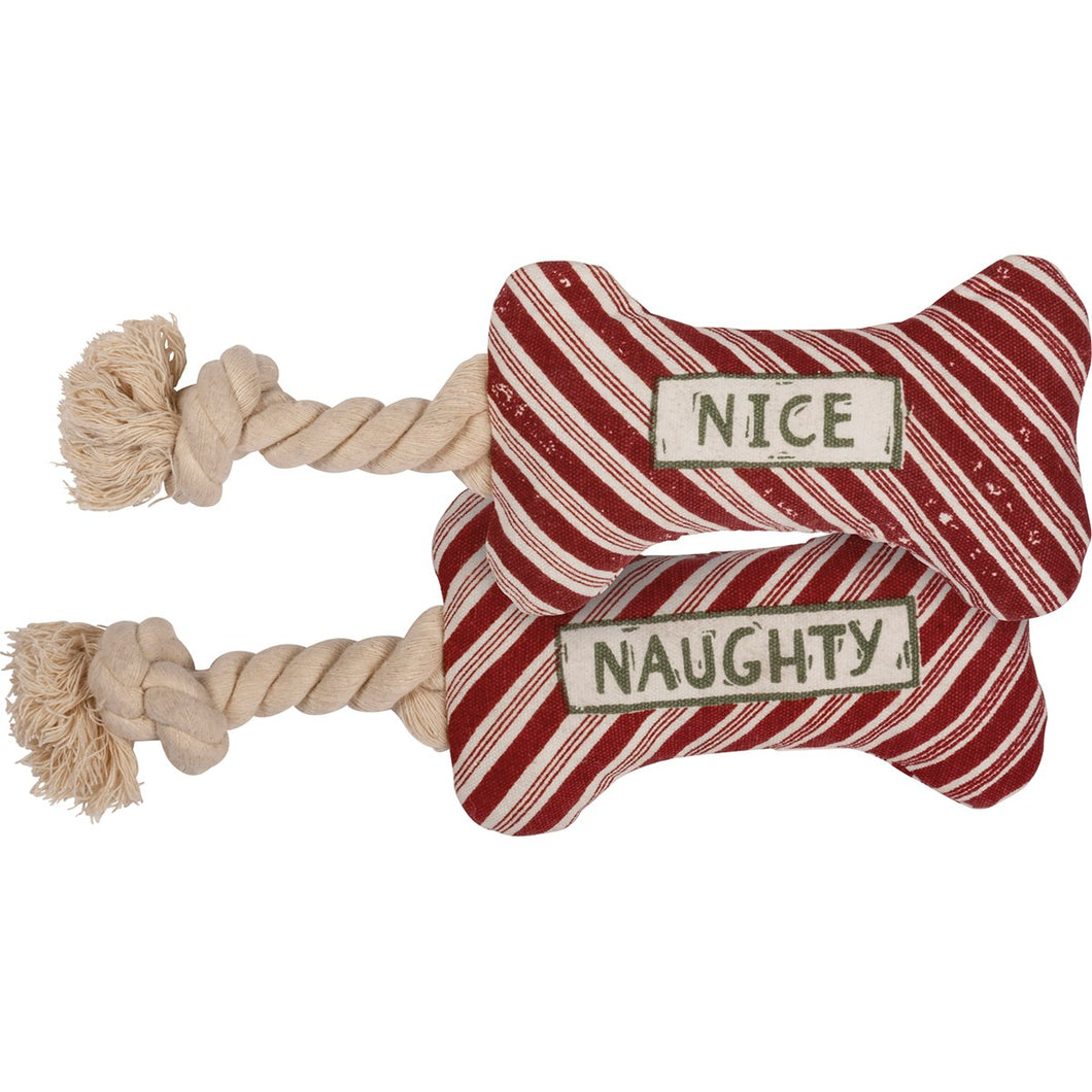 Dog Toy Naughty Nice Bone (6982826164290)
