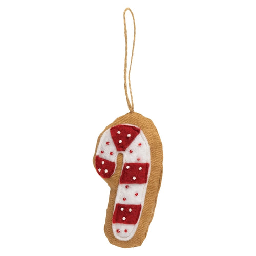 Beaded Candy Cane Ornament (6955298357314)