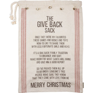 White Ticking Stripe Santa Give Back Sack (6982829932610)