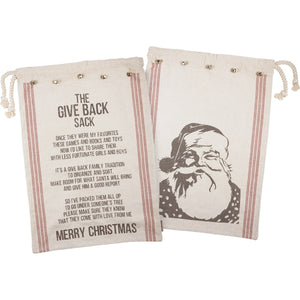 White Ticking Stripe Santa Give Back Sack (6982829932610)