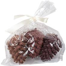 Load image into Gallery viewer, Medium Pinecone Ornament Set of 3 (6982834749506)