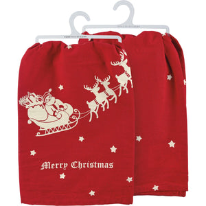 Kitchen Towel - Vintage Merry Christmas (6982835077186)