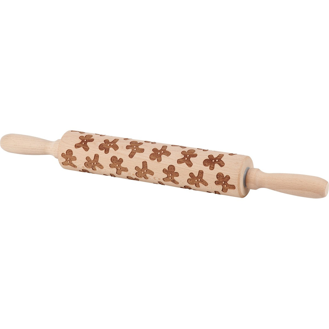 Gingerbread Men Large Rolling Pin (6982842810434)