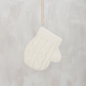 116394 - Knitted Snowy Mitten Ornament (6988823134274)
