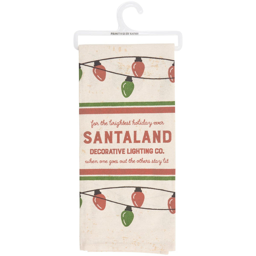118328 - Kitchen Towel SantaLand (7434013114434)