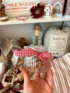 Snowflake Gingerbread Biscuits Jar (7013821939778)