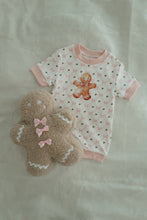 Load image into Gallery viewer, Baby Gingerbread Bows Romper - PRE ORDER (7232186449986)