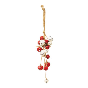 Small Red White Bell Ornament (6954685628482)