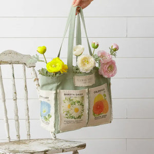 Flower Seeds Packet Tote Bag (7049625468994)