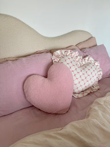 Pink Heart Cushion (7039546130498)