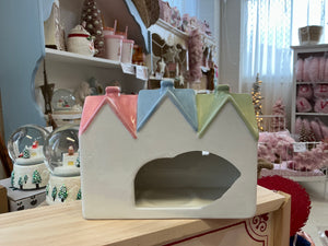 Pastel House Incense Cone Burner and Tealight Holder (damaged) (7554676424770)