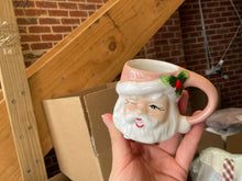 Load image into Gallery viewer, SECONDS SALE - Mini PINK Santa Mug LAST ONES!!