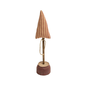 Red Ticking Stripe Christmas Tree on Base 13" (6955304747074)