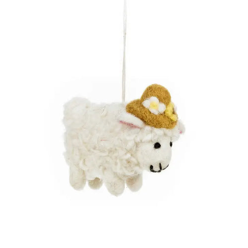 Felt Gloria the Sheep Ornament (7050765762626)