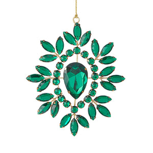 4213529 - 5" Green Jewelled Ornament (7019017666626)