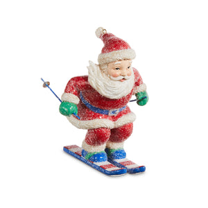 4307006 - 4" Skiing Santa Ornament (7019018289218)