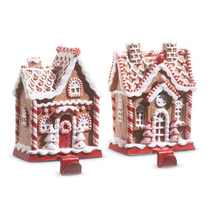 4316090 - 6" Gingerbread House Stocking Holder (7019019075650)