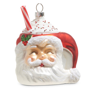 4320882 - 4" Santa Mug with Whipped Cream Ornament (7019020714050)