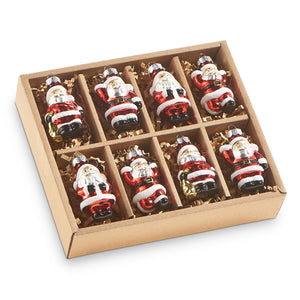 4320899 - 2" Box of 8 Mini Santa Ornaments (7019021140034)