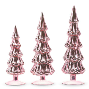 4322898 - Set of 3 13" Pink Metallic Trees (7019021402178)