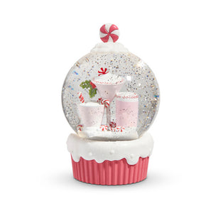4400768 - 5" Lighted Peppermint Cocktail Dome with Swirling Glitter (7360713621570)