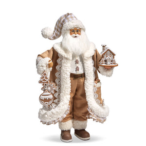 4415585 - 19" Gingham Gingerbread Santa (7360714342466) (7360714408002)