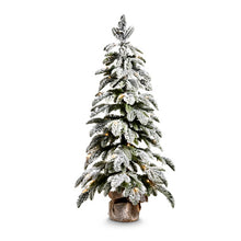 Load image into Gallery viewer, 4422671 - 36&quot; Flocked Lighted Pine Tree in Bag (Copy) (7360718471234)