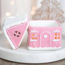 Load image into Gallery viewer, Pink Gingerbread House Christmas Oil Burner (7330222637122)