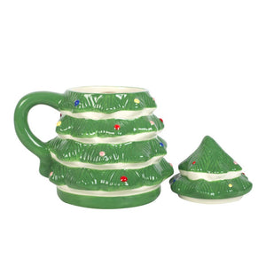 Green Christmas Tree Shaped Mug (7330222899266)
