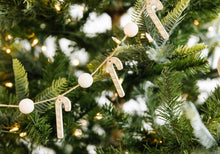 Load image into Gallery viewer, 35&quot; Wooden Candy Cane Garland (6955293147202)