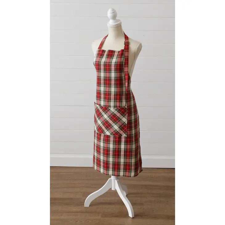 PRE ORDER - Adult Tartan Apron (6959246508098)