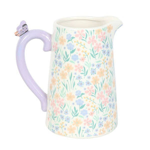 Ditsy Spring Floral Print Ceramic Mother's Day Flower Jug (7442825642050)