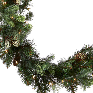 274cmL Pre Lit Carolina Pine LED Christmas Garland - NATSW274G (7549192175682)