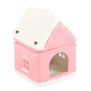 Pink Gingerbread House Christmas Oil Burner (7330222637122)