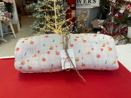 Peaches Muslin Blanket