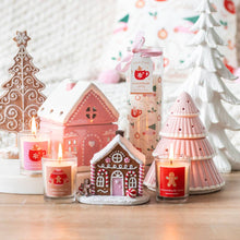 Load image into Gallery viewer, Pink Gingerbread House Christmas Incense Cone Burner (7330222374978)