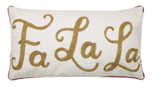 Load image into Gallery viewer, Fa La La Gold Beaded Pillow (6966418866242)